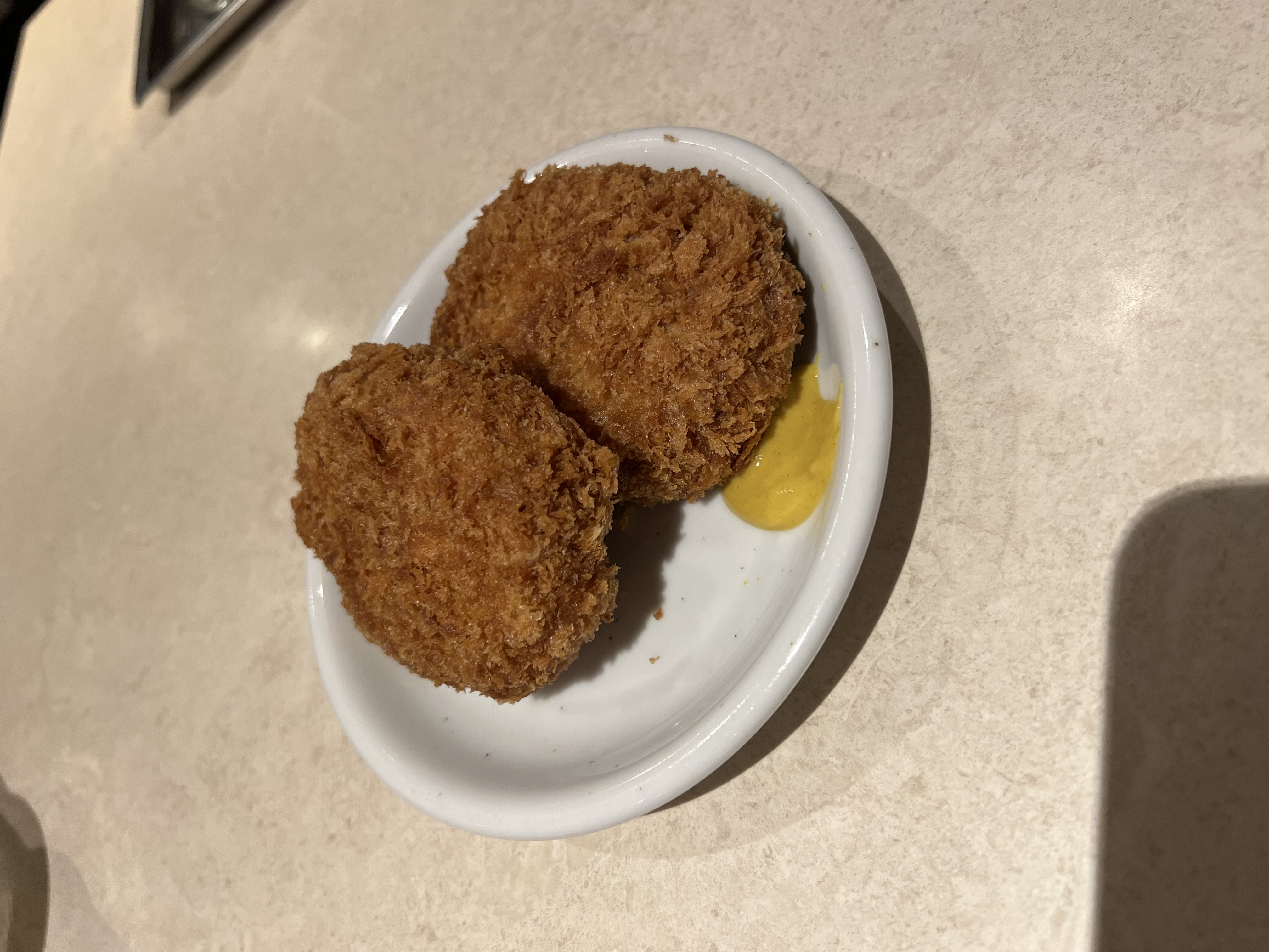 Wagyu menchi katsu at Ohyama izakaya, Tokyo